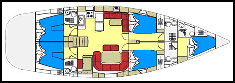 Yacht Velos - layout