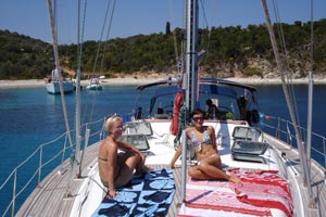 Whole yacht booking - sunbathing